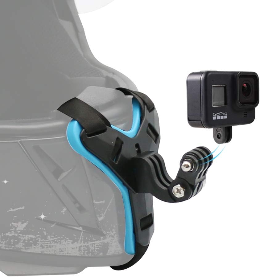 Gopro Action Camera Hero 13 Black - Motorcycle Helmet Chin Strap Mount for